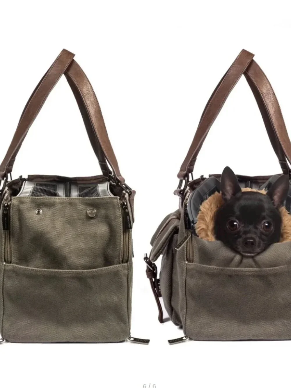 Interchangeable Airline Approved Pet Carrier Combo w/Pockets - Sm Pets up to 8lb